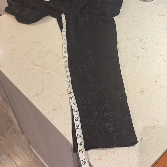 She + Sky black snakeskin pants SZ small - Picture 6 of 9